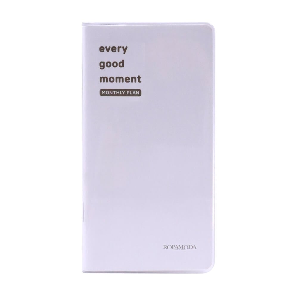 สมุดโน๊ต Ropamoda mini PVC Monthy planner สีเทา